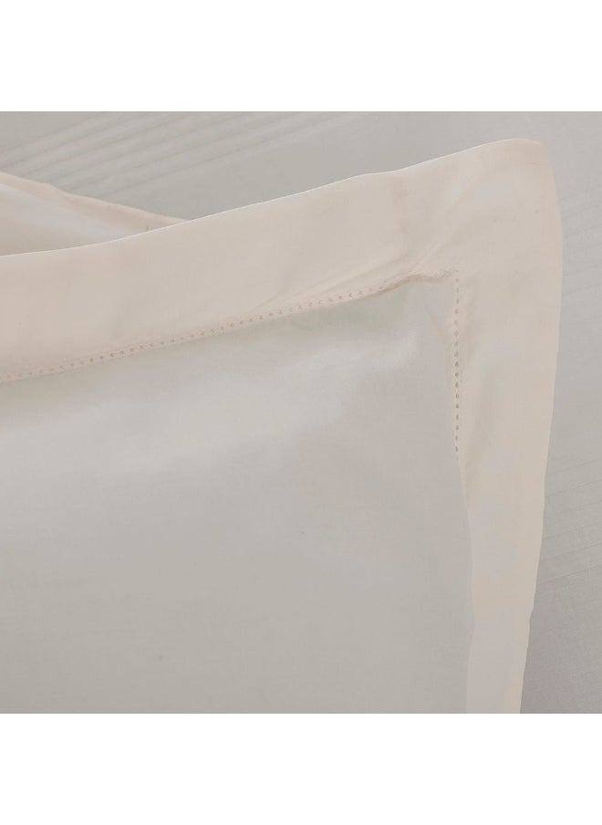 Luxury Egyptian Cotton 2- Pieces Pillowcase Set, Ivory - 50X75Cm