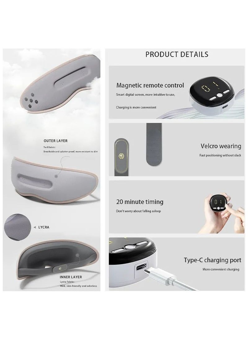 Electric Eye Massager, Hot Compress Charging Eye Mask for Fatigue Relief