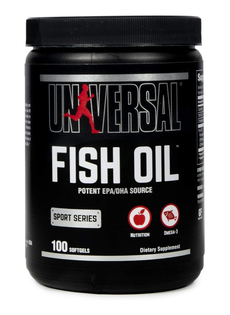 Universal, Fish Oil, Omega 3, 100 Softgels, 100 Servings