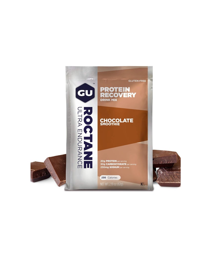 Roctane Ultra Endurance Protein Recovery Drink Mix 10 Count Chocolate Smoothie