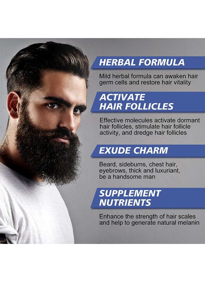 Beard Growth Fluid, Reduce Hair Falling, Thickening Care Maintenance Liquid, Moisturizing Beard Growth Spray 30ML