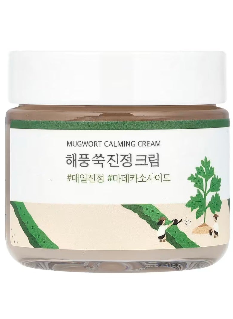 Round Lab Mugwort Calming Cream 80ml | Relieves, Soothing, Moisturizing, Calming