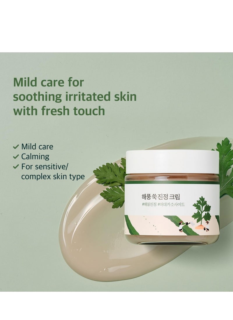 Round Lab Mugwort Calming Cream 80ml | Relieves, Soothing, Moisturizing, Calming