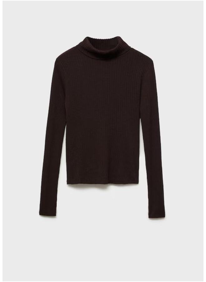 Wool Blend Turtleneck Sweater