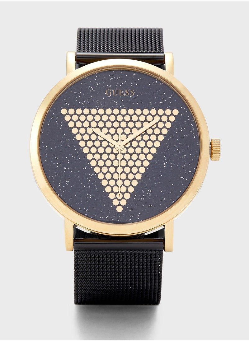 Logo Dial Analog Watch