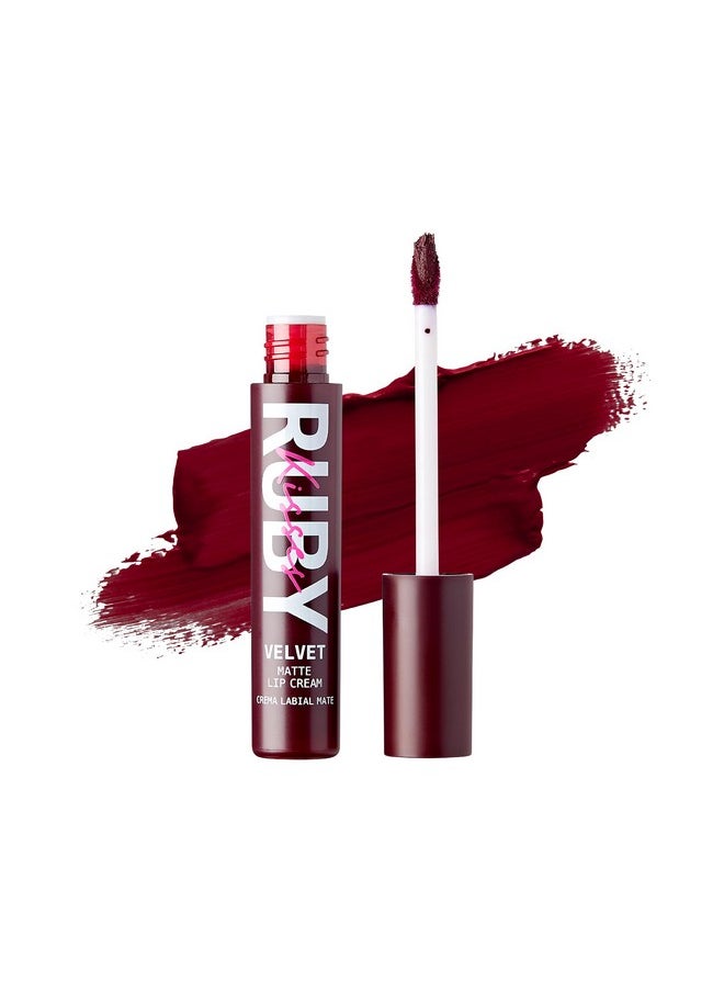 Velvet Lip Cream, Matte Finish Lipstick, Rich Color, Long Lasting Lip Stain, Lightweight, Nourishing, Hydration, High Pigment Lip Tint (Unveil)