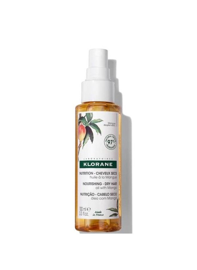 KLORANE Nourishing Dry Hair Oil with Mango 3.3 fl. oz