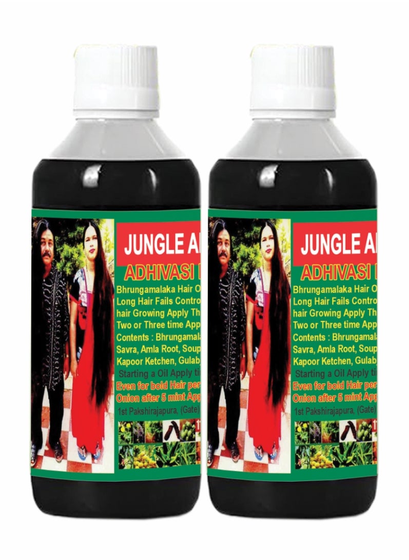 500ml Adivasi Herbal Hair Oil – Pure Ayurvedic Solution for Hair Health Pack Of 2