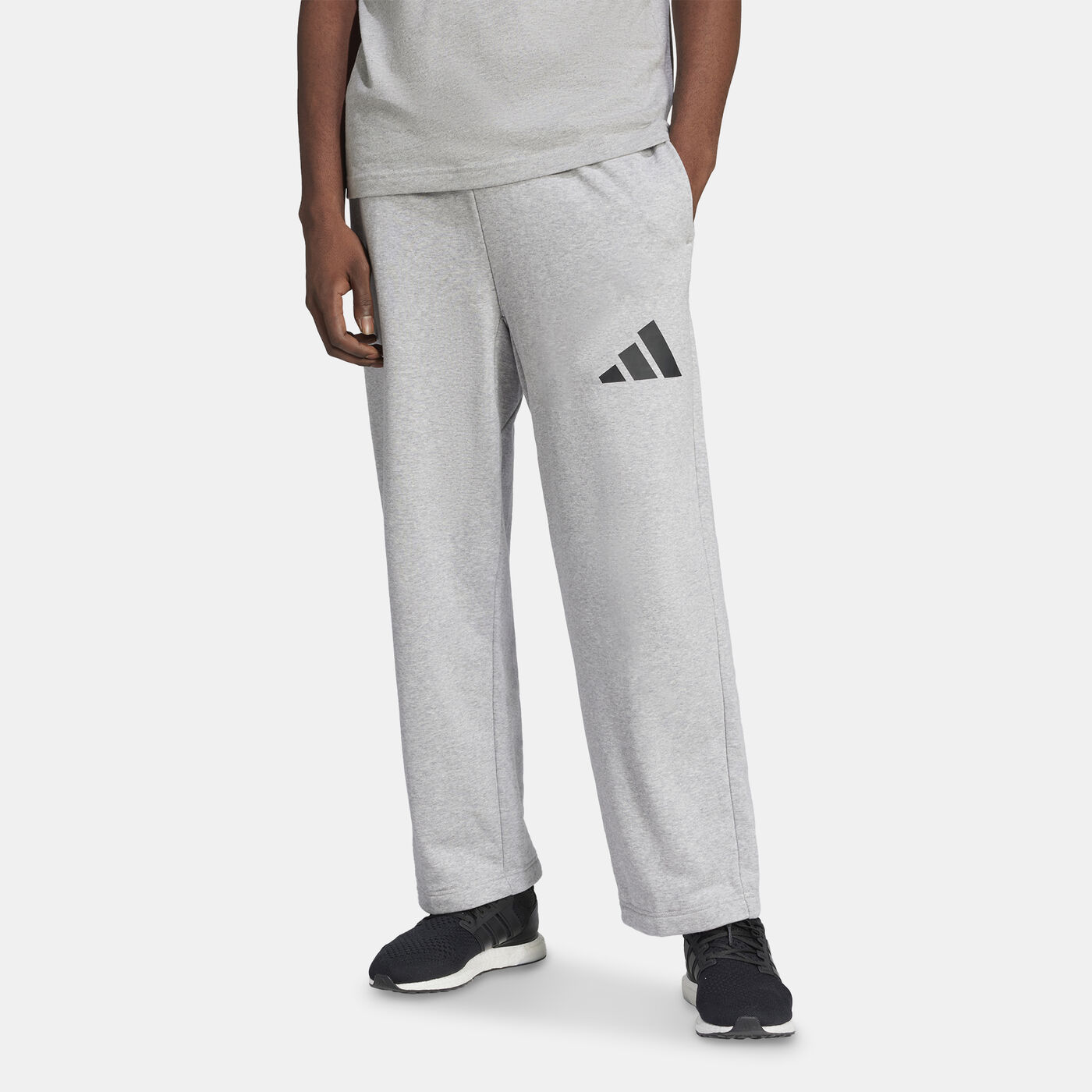 Men's Essentials Logo Wide-Leg Joggers