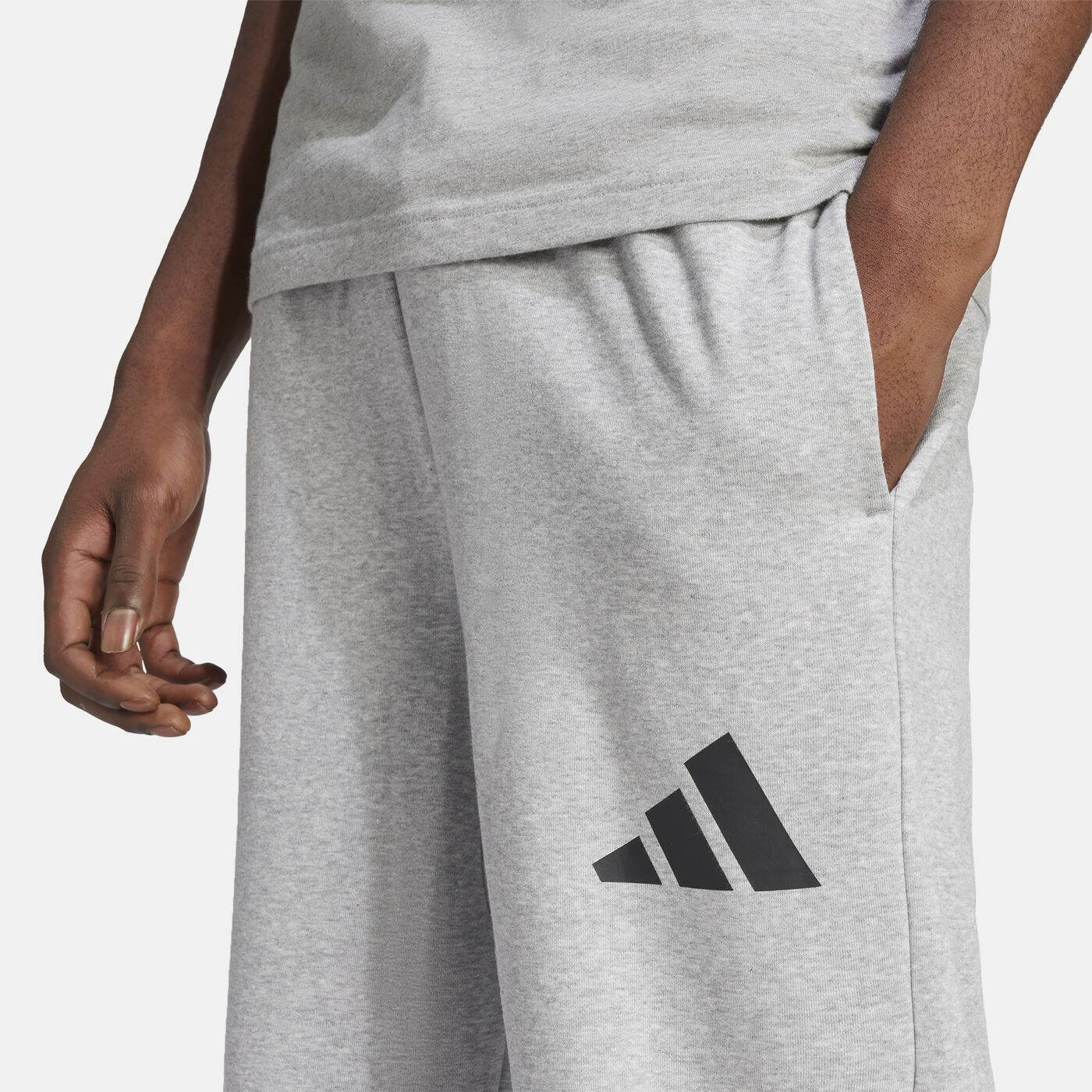 Men's Essentials Logo Wide-Leg Joggers