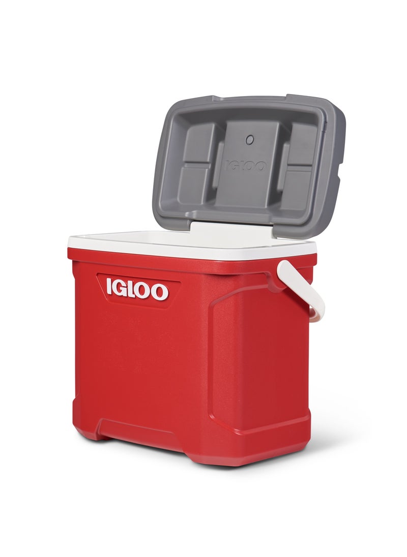 00050334-Igloo-Latitude 30 Cooler Box - Industrial Red /Meteorite