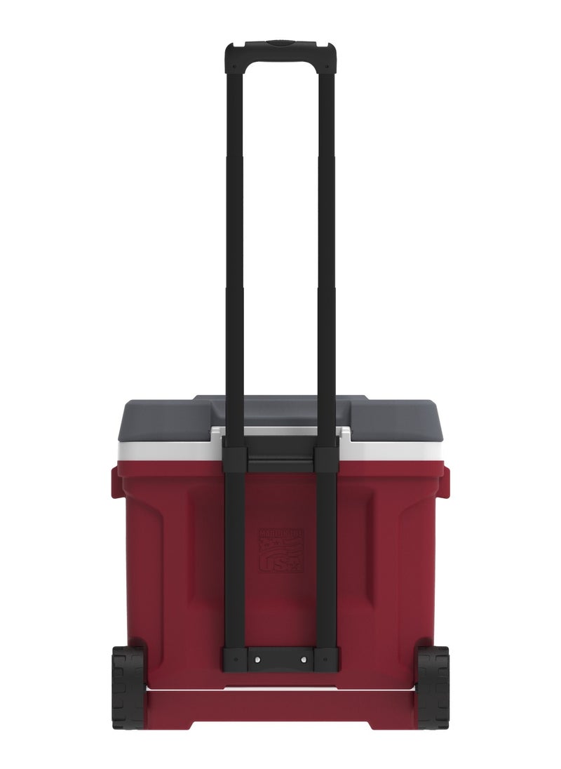 00034660-Igloo-Latitude 30 Roller Cooler - Industrial Red /Meteorite