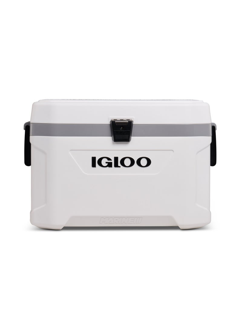 Igloo-Latitude Marine Ultra 54 Cooler Box - White / Moonscape Gray