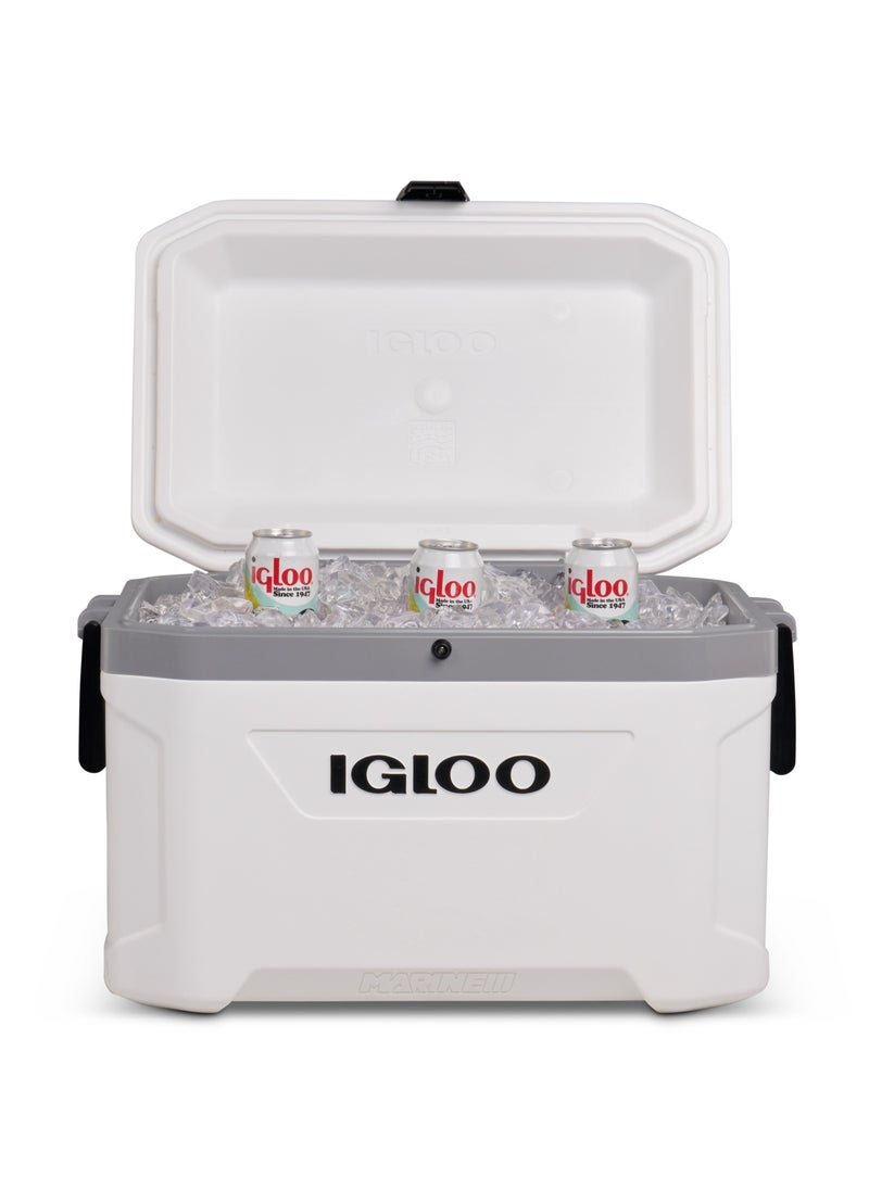 Igloo-Latitude Marine Ultra 54 Cooler Box - White / Moonscape Gray