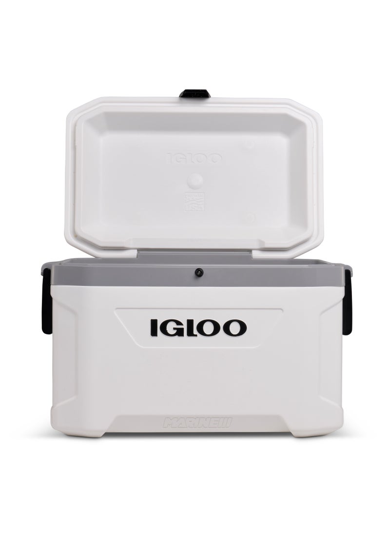 Igloo-Latitude Marine Ultra 54 Cooler Box - White / Moonscape Gray