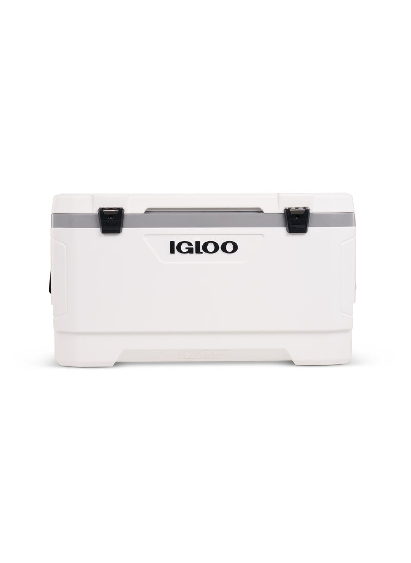 Igloo-Latitude Marine Ultra 100 Cooler Box - White / Moonscape Gray