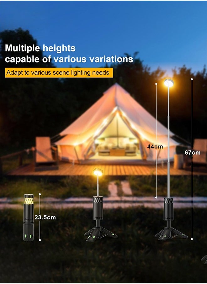 Telescopic Camping Light Rechargeable Fishing Lantern Dimming Night Atmosphere Light Emergency Light for Power Failure 10000mAh