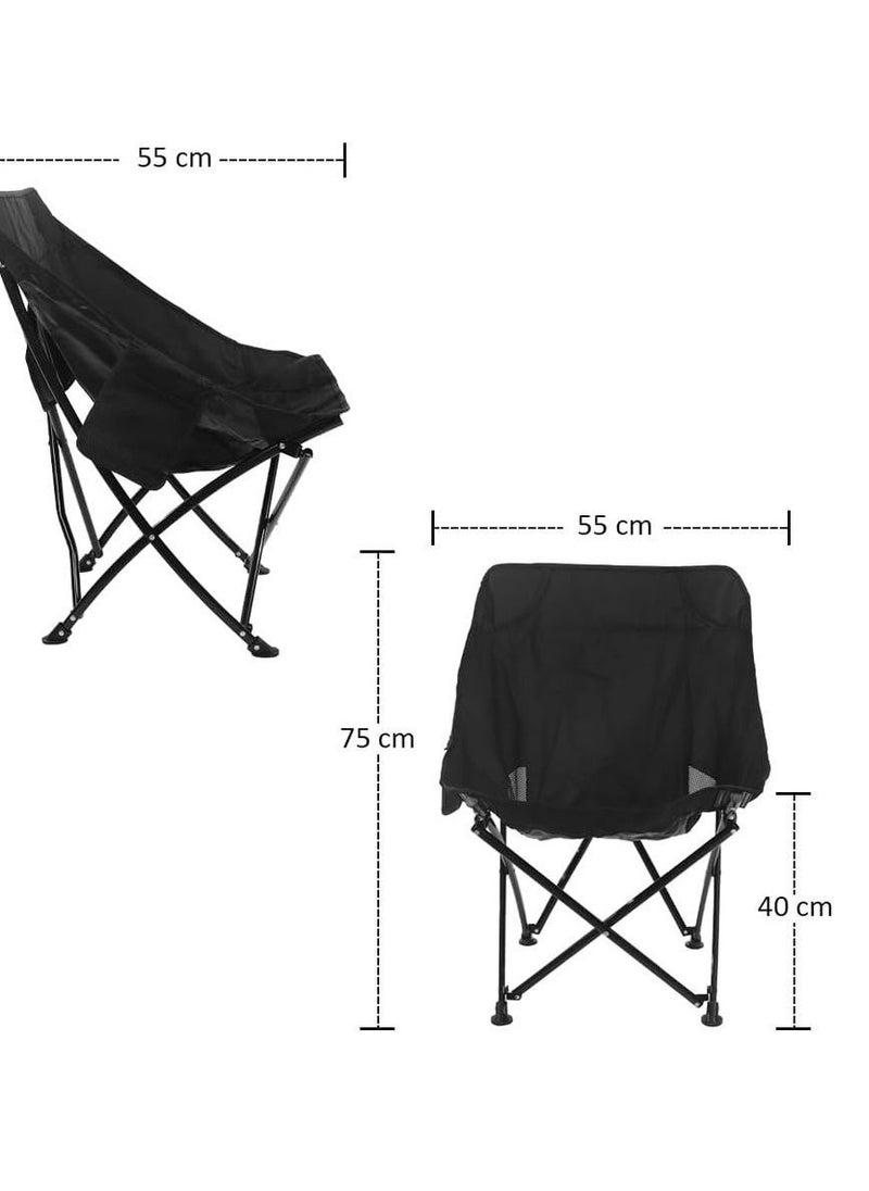 Portable Folding Camping Chair With storage pocket Picnic Chair For Beach Pool Side Fishing Chair BBQ Beach Chair