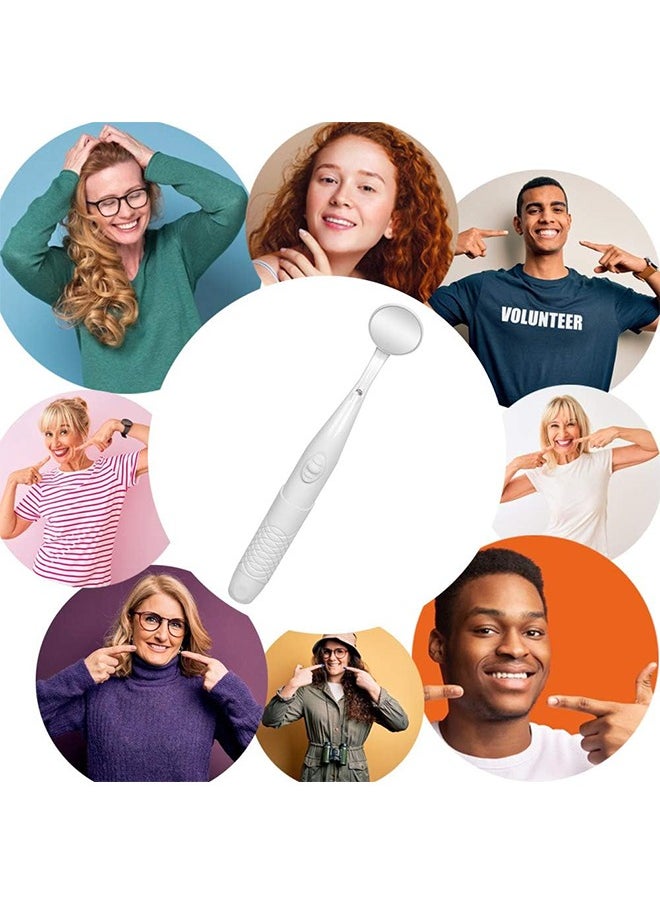 Dental Mirror with Light, Teeth Inspection LED Mirror, Anti-Fog Mouth Mirror, Dentist Oral Care Tool