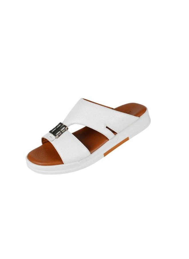 008-3596 Barjeel Uno Mens Arabic Sandals B122 White