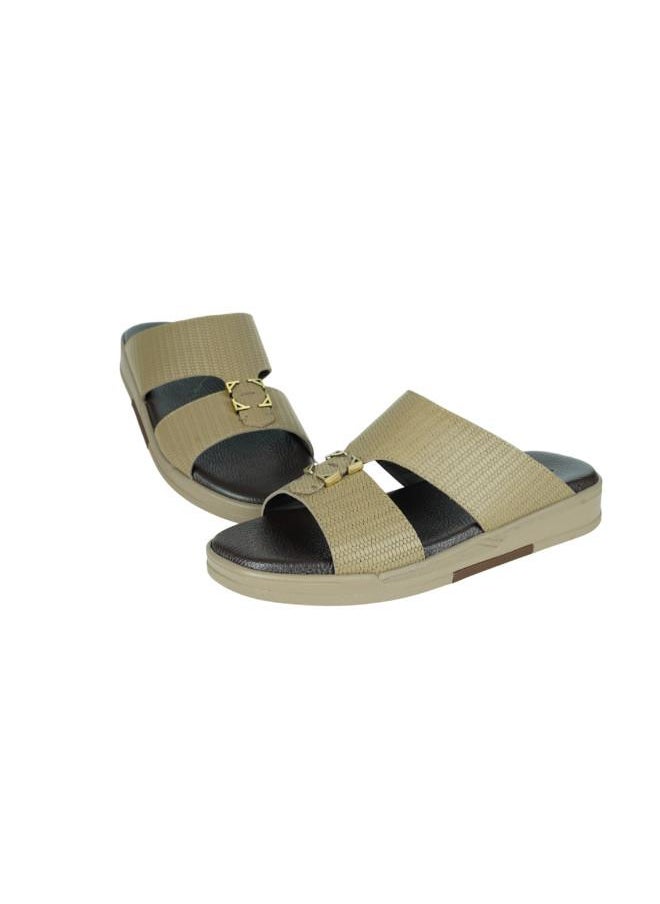 008-3655 Barjeel Uno Mens Arabic Sandals MSA133 Stone