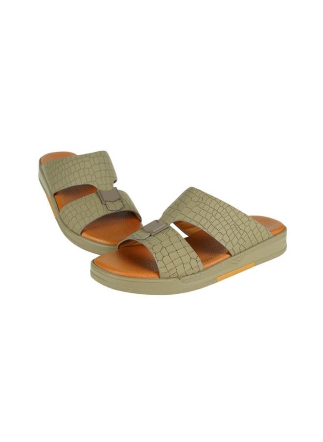 008-3602 Barjeel Uno Mens Arabic Sandals MSA128 Stone