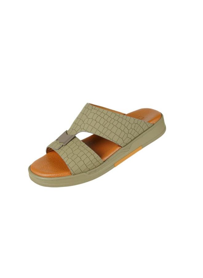 008-3602 Barjeel Uno Mens Arabic Sandals MSA128 Stone