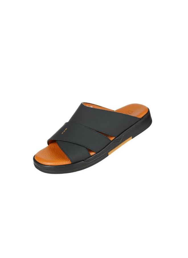 008-3666 Barjeel Uno Mens Arabic Sandals MSA125 Black