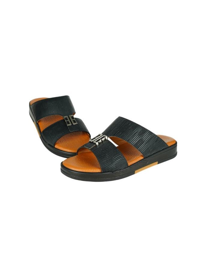 008-3648 Barjeel Uno Mens Arabic Sandals MSA139 Black