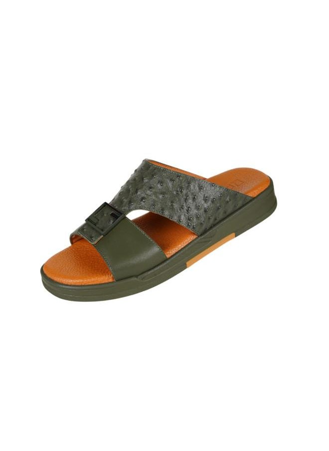 008-3647 Barjeel Uno Mens Arabic Sandals MSA132 Olive