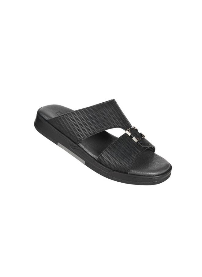 008-3654 Barjeel Uno Mens Arabic Sandals MSA133 Black