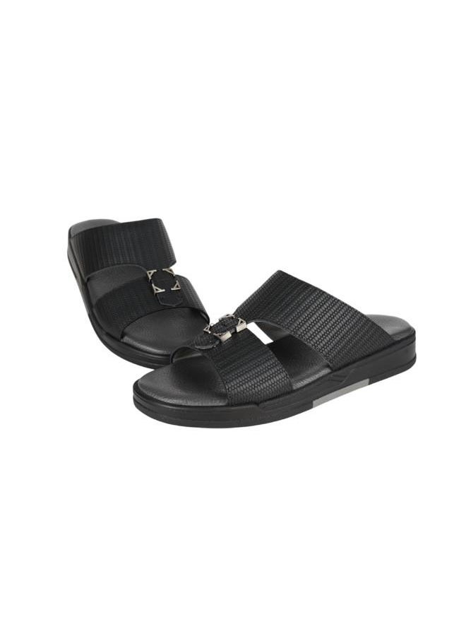 008-3654 Barjeel Uno Mens Arabic Sandals MSA133 Black