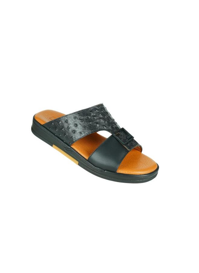 008-3645 Barjeel Uno Mens Arabic Sandals MSA132 Black