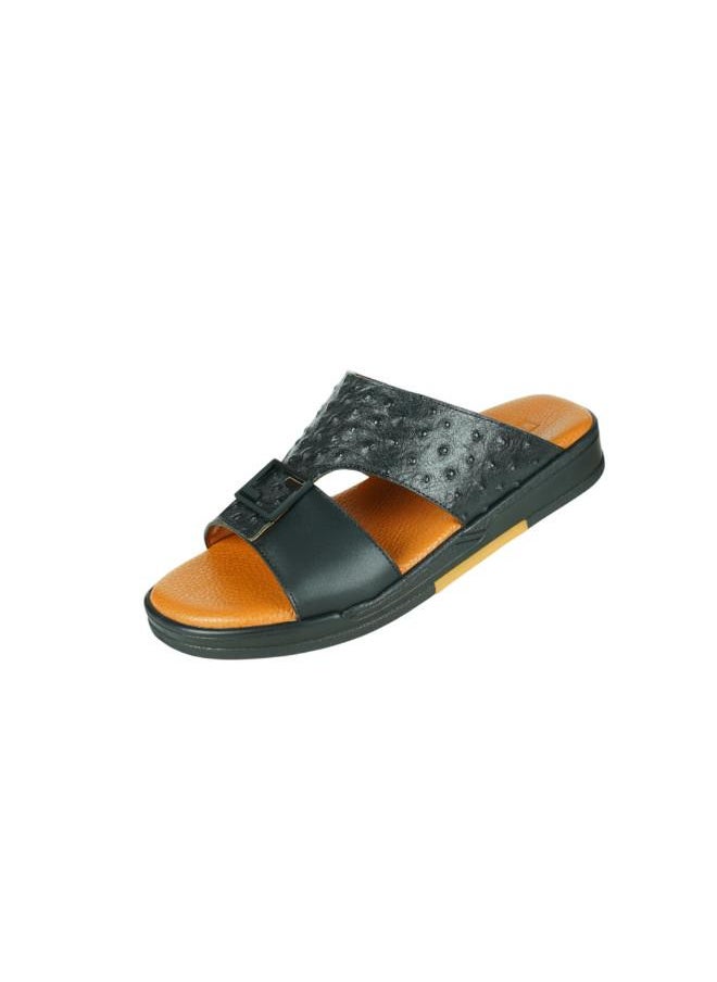 008-3645 Barjeel Uno Mens Arabic Sandals MSA132 Black