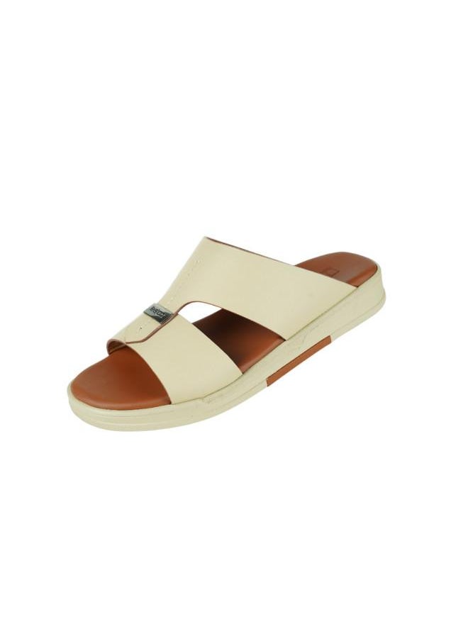 008-3599 Barjeel Uno Mens Arabic Sandals MSA127 Beige