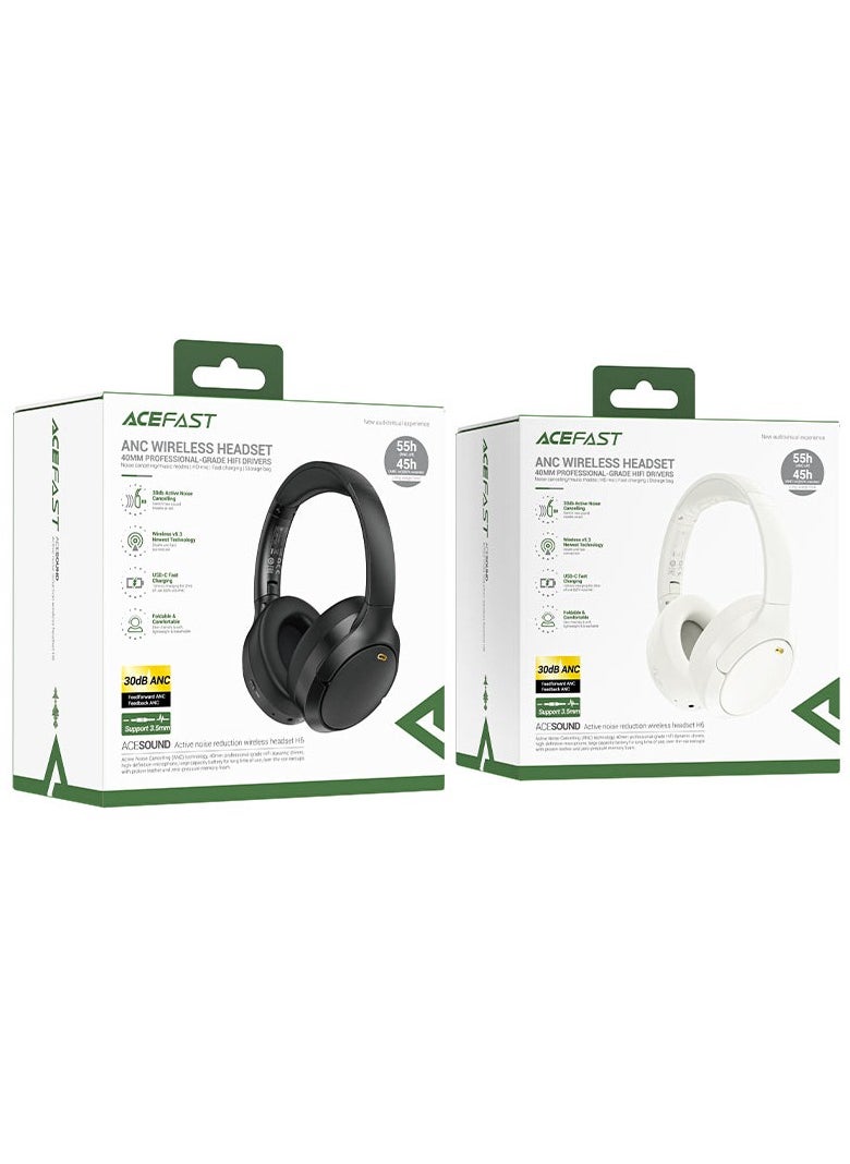 ACEFAST H6 ANC wireless headset White