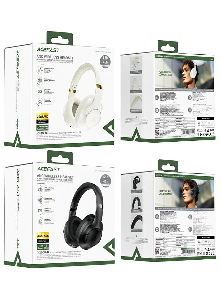 ACEFAST H4 ANC wireless headset Beige