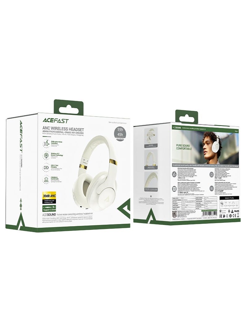 ACEFAST H4 ANC wireless headset Beige