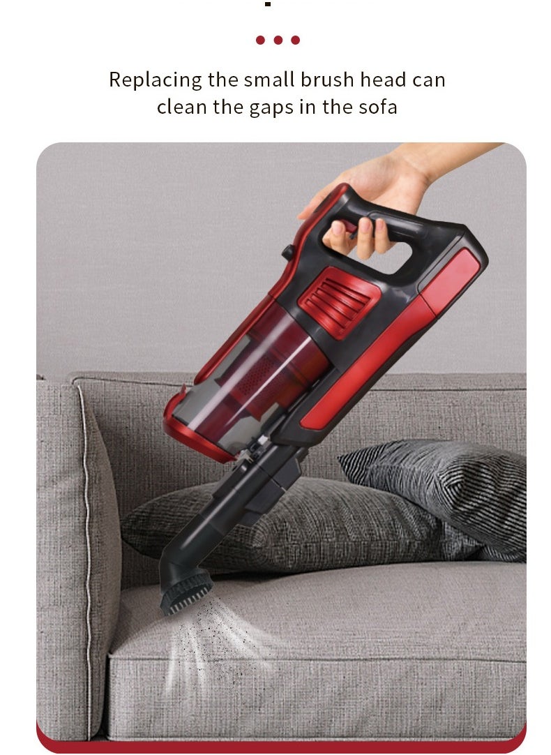 3 IN 1 Cordless Vacuum Cleaner, 2000W Powerful Suction Stick Vacuum with Led Lighting, Lightweight Vacuum for Hardwood Floor Carpet Pet Hair, SK-3390