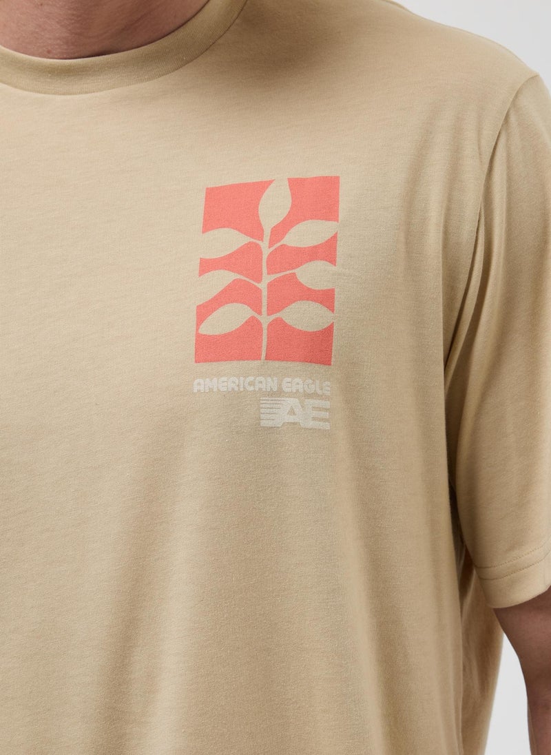 Logo Detail Crew Neck T-Shirt