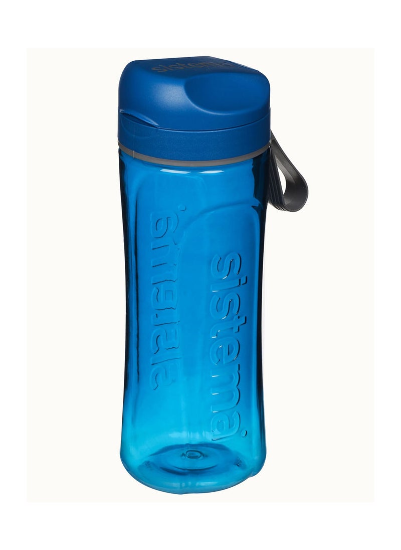 Sistema 600ml Tritan Swift Bottle (Blue): Lightweight & Durable - Great for Gym & Fitness Activities - Leakproof, BPA-Free & Easy to Clean , Made In New Zealand