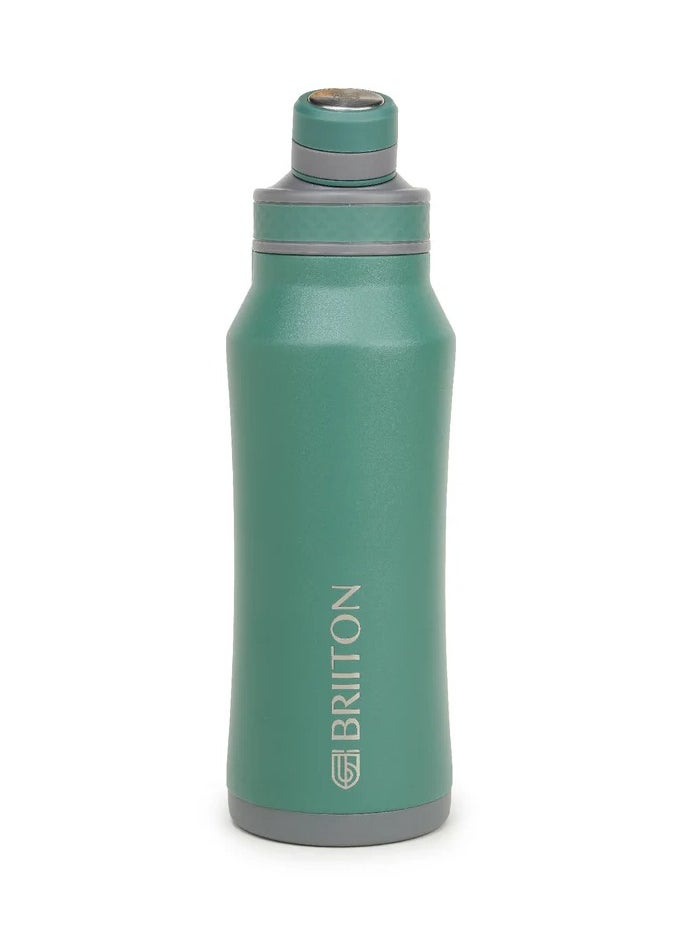 Infinity-S 1000ml Green Bottle | Copper Coated Vacuum Insulation | Stainless Steel | Powder Coated | Secure Grip | Leakproof Flask | Hot & Cold Thermos | Aqua Hydra | Suitable for Men, Women