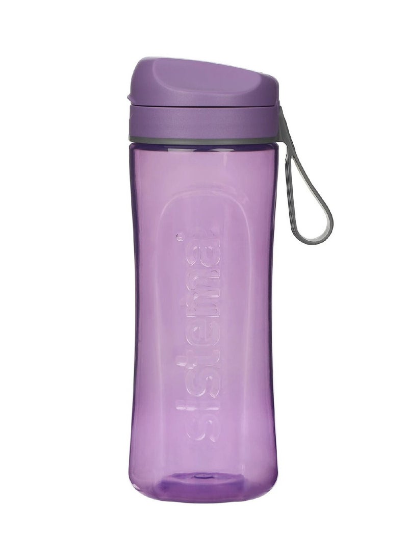 Sistema 600ml Tritan Swift Bottle (Purple): Lightweight & Durable - Great for Gym & Fitness Activities - Leakproof, BPA-Free & Easy to Clean , Made In New Zealand