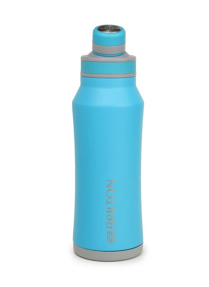 Infinity-S 1000ml Sky Blue Bottle | Copper Coated Vacuum Insulation | Stainless Steel | Powder Coated | Secure Grip | Leakproof Flask | Hot & Cold Thermos | Aqua Hydra | Suitable for Men, Women