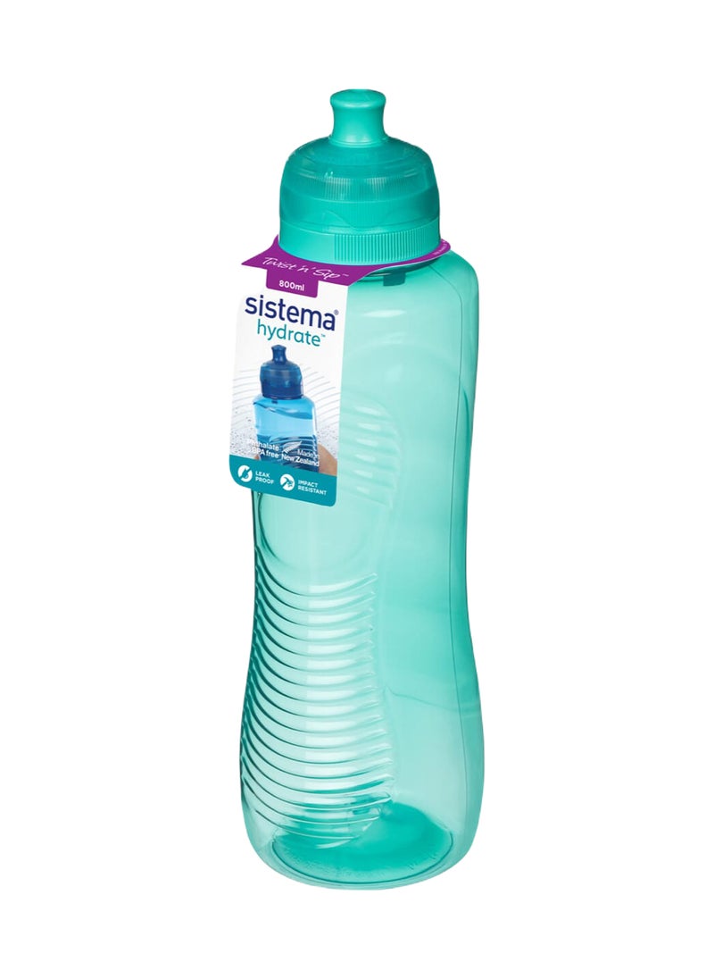 Sistema 800ml Gripper Bottle (Green): Leakproof & BPA-Free- Large Capacity, Perfect for On-the-Go - Easy Grip & Portable , Made In New Zealand