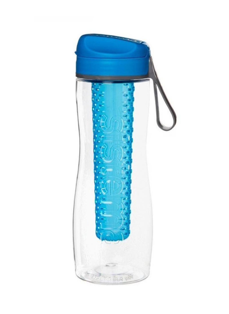 Sistema 800ml Tritan Infuser Bottle, with removable infuser, shatterproof & Scratch Resistant with wide mouth sipper, Dishwasher, Microwave Safe and BPA Free, Blue , Made In New Zealand