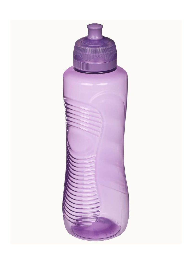 Sistema 800ml Gripper Bottle (Purple): Leakproof & BPA-Free- Large Capacity, Perfect for On-the-Go - Easy Grip & Portable , Made In New Zealand