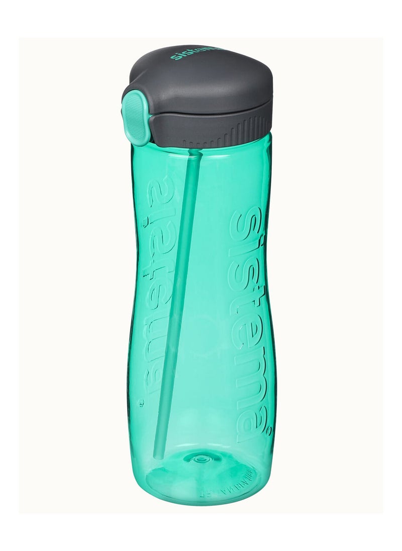 Sistema 800ml Tritan Bottle (Green): Lightweight & Compact (Ideal for On-the-Go) BPA-Free & Leakproof , Made In New Zealand