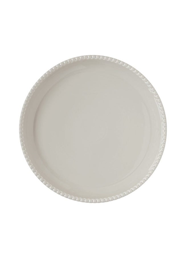 Tiffany Porcelain Serving Platter, Grey - 32 Cm