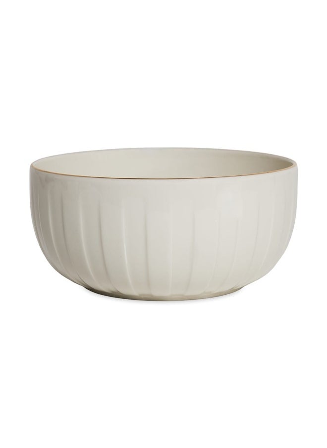 Absolute Bowl, Off-White And Gold - Extra Large, 20 Cm